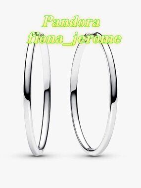 Pandora Pandora Moments 40 mm Charm Hoop Earrings